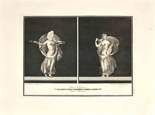 Giovanni Morghen, Ancient Roman Frescoes, Etching, 18th Century-ZCI-1453346