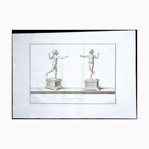 Giovanni Morghen, Ancient Roman Statues, Original Etching, 18th Century-ZCI-1379414