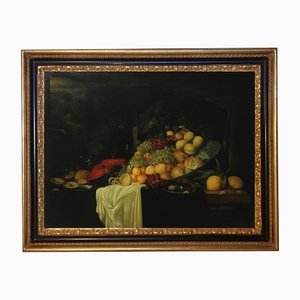 Giovanni Perna, Still Life Painting, Dutch School, Italy, Oil on Canvas, Framed-YUW-1299336