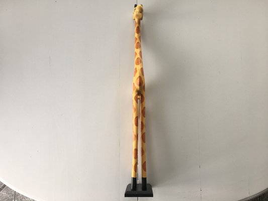 Giraffe Hand Carved from Wood, 1990s-WQQ-1065311