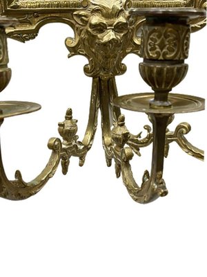 Girandole Mirrors with 3-Armed Candleholders, 1900s, Set of 2-UCH-1224545