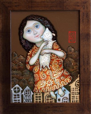 Girl with a Lamb, 2020-CHG-916574