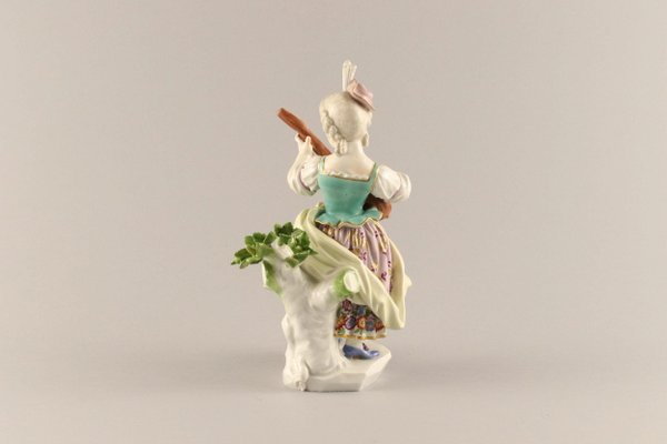 Girl with a Lute in Ceramic, 19th Century-WMV-1168912