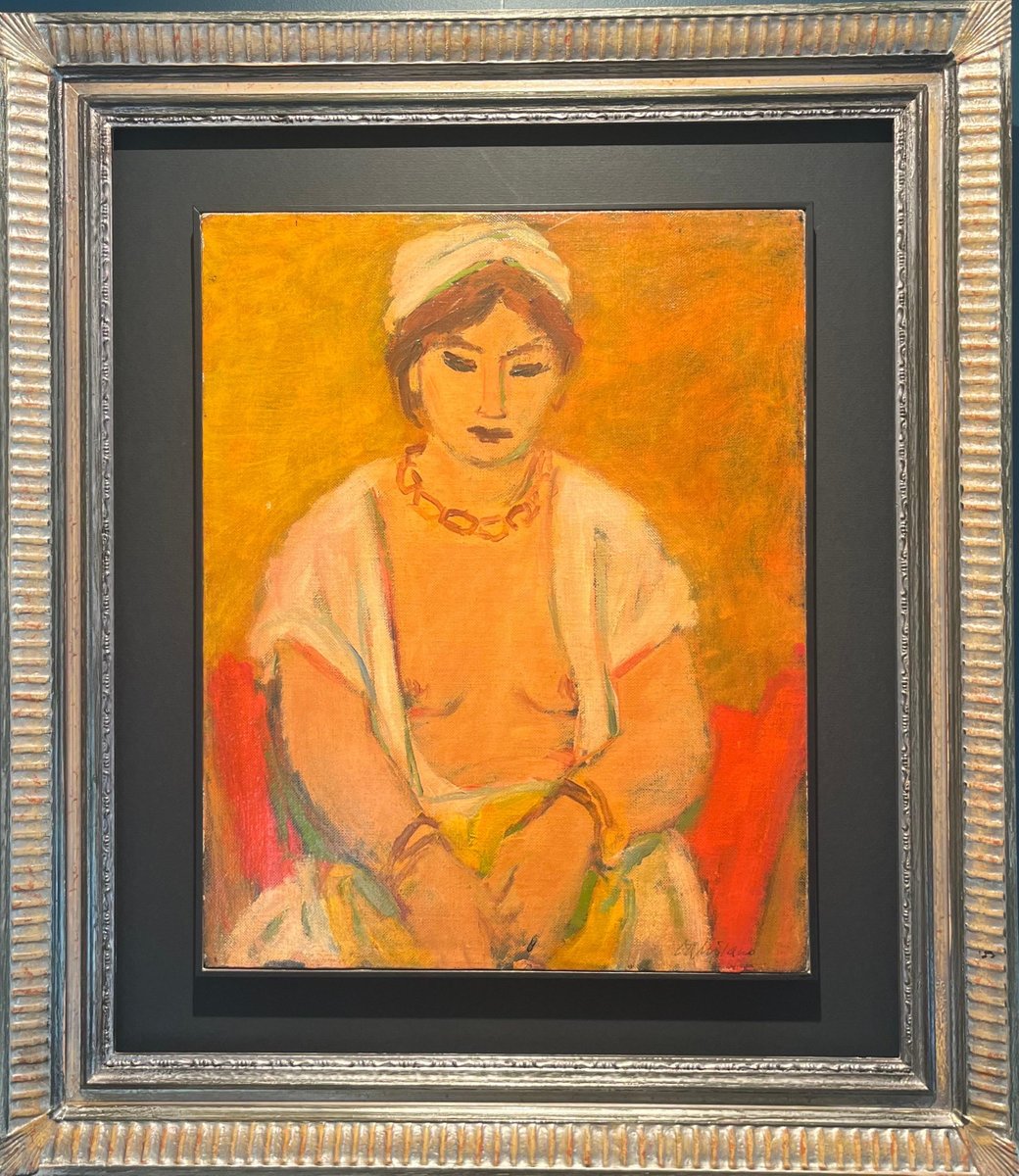 Giulio da Milano, Yellow Odalisque, 1937, Oil Painting