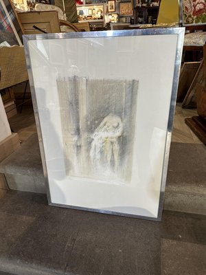 Giuseppe Ajmone, Figure, 1970s, Color Lithograph, Framed-UAI-2033676