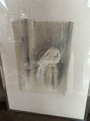 Giuseppe Ajmone, Figure, 1970s, Color Lithograph, Framed-UAI-2033676