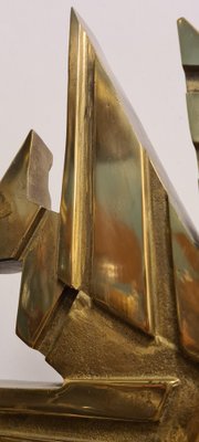 Giuseppe Banfi, Abstract Sculpture, 1988, Brass & Marble-RPW-1798886