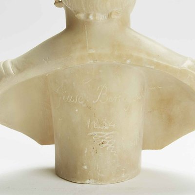 Giuseppe Benassai, Busts, 1834, Alabaster Statues, Set of 2-TBU-2024768