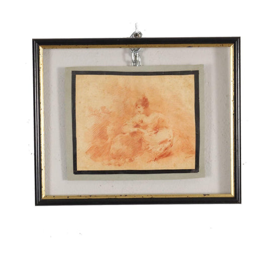 Giuseppe Bernardino Bison, Work on Paper, 18th-Century, Sanguine, Framed