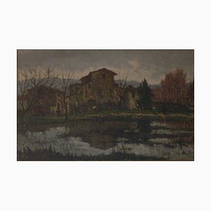 Giuseppe Comparini, The Pond, 1966, Oil on Canvas-KHH-1243706