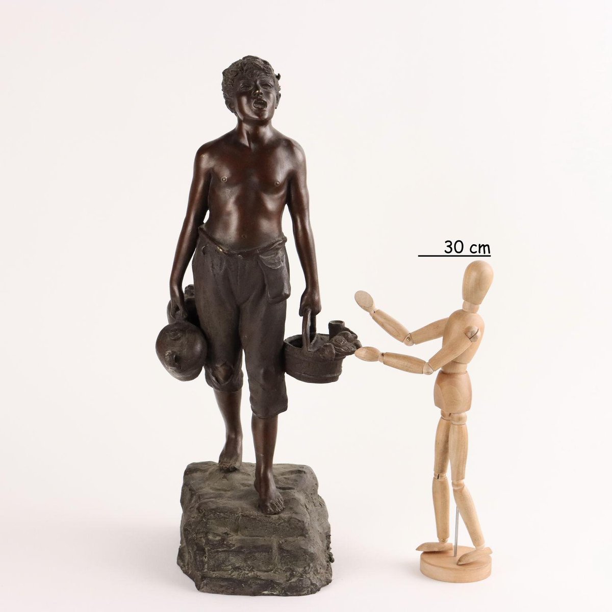 Giuseppe Franzese, Water Carrier, Bronze