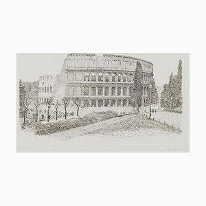 Giuseppe Malandrino - Colosseo - Original Etching - 1970s-ZCI-834606