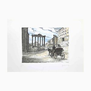 Giuseppe Malandrino, Roman Forum, Etching, 1970s-ZCI-2029450