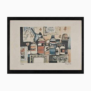 Giuseppe Megna, Still Life, Lithograph, 1979-ZCI-1788577