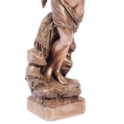 Giuseppe Salvi, Odalisque, Silver-Plated Bronze Sculpture, 1886-ZCI-1378921