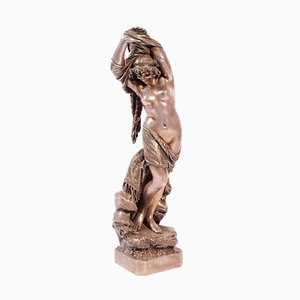 Giuseppe Salvi, Odalisque, Silver-Plated Bronze Sculpture, 1886-ZCI-1378921