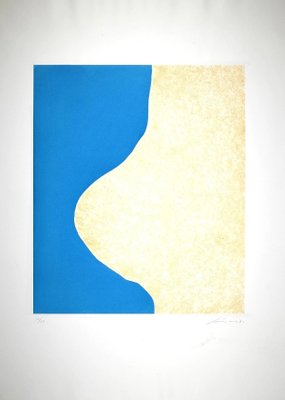 Giuseppe Santomaso - Socket Blue - Original Etching - 1970-ZCI-876653