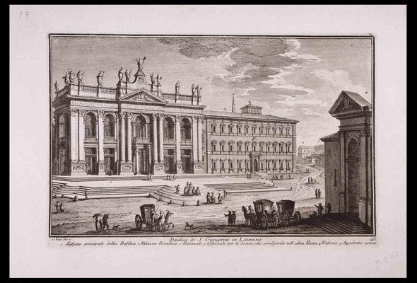 Giuseppe Vasi, Basilica di S. Giovanni in Laterano, Etching, Late 18th Century-ZCI-1310247