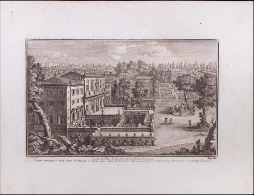 Giuseppe Vasi, Casino di Villa Lodovisi, Etching, 18th Century-ZCI-1759225