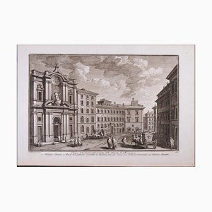 Giuseppe Vasi, Chiesa dell'Archiconfraternita, Etching, 18th Century-ZCI-1759222