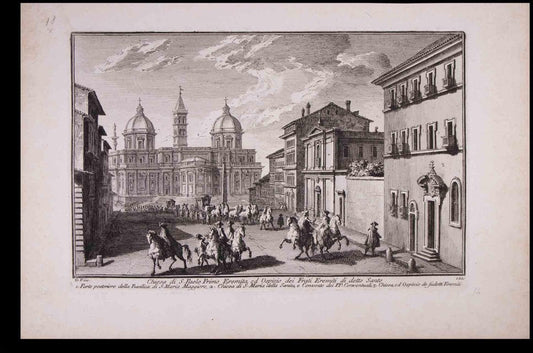 Giuseppe Vasi, Chiesa di Paolo Primo Eremita, Etching, Late 18th-Century