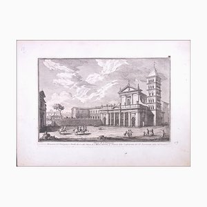 Giuseppe Vasi, Chiesa di S. Grisogono, Etching, 18th Century-ZCI-1759223