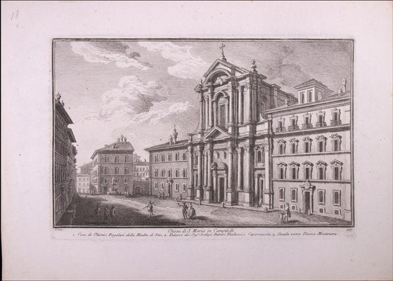 Giuseppe Vasi, Chiesa di S. Maria in Campitelli, Etching, 18th Century-ZCI-1759219