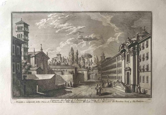 Giuseppe Vasi, Chiesa di S.Niccolò de' Perfetti, Etching, Late 18th Century-ZCI-1405023