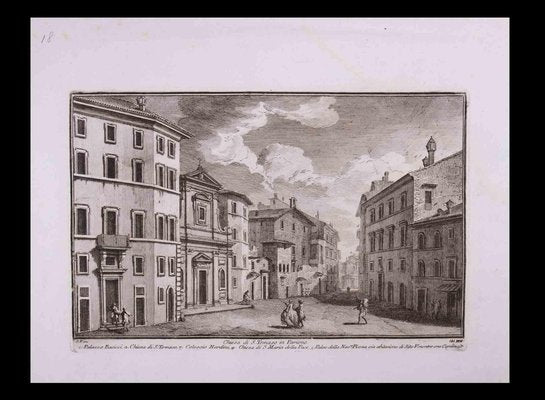 Giuseppe Vasi, Chiesa di S. Tomaso in Parione, Etching, Late 18th Century-ZCI-1310239