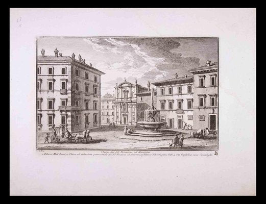 Giuseppe Vasi, Chiesa di S. Venanzio, Etching, Late 18th Century-ZCI-1758913