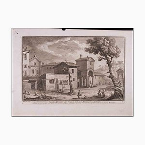 Giuseppe Vasi, Chiesa e Monastero di S. Cosimato, Etching, Late 18th Century-ZCI-1310236