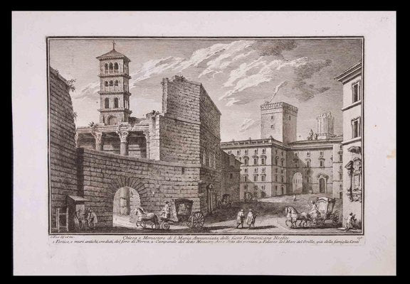 Giuseppe Vasi, Chiesa e Monastero di S. Maria Annunziata, Etching, Late 18th Century-ZCI-1310225