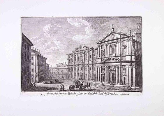 Giuseppe Vasi, Church of S. Maria in Vallicella, Etching, Late 18th-Century-ZCI-1307022