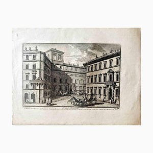 Giuseppe Vasi, Colleggio Nazzareno, Etching, Late 18th Century-ZCI-1788882