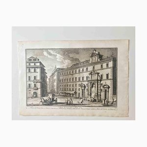 Giuseppe Vasi, Collegio Ecclesiastico a Ponte Sisto, Etching, Late 18th Century-ZCI-1405024