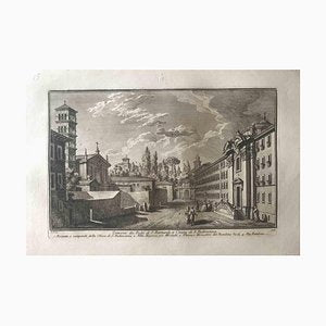 Giuseppe Vasi, Convento dei Padri di S.Bernardo, e Chiesa di S.Pudenziana, Late 1700s, Etching-ZCI-1406913