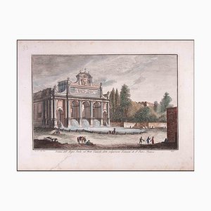 Giuseppe Vasi, Fontana dell'Acque Paola, Etching, Late 18th Century-ZCI-1310315