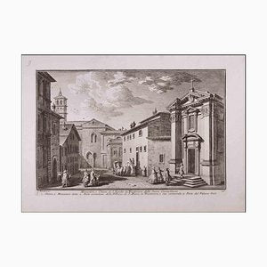 Giuseppe Vasi, Monastero e Chiesa di S. Egidio, Etching, Late 18th-Century-ZCI-1316563