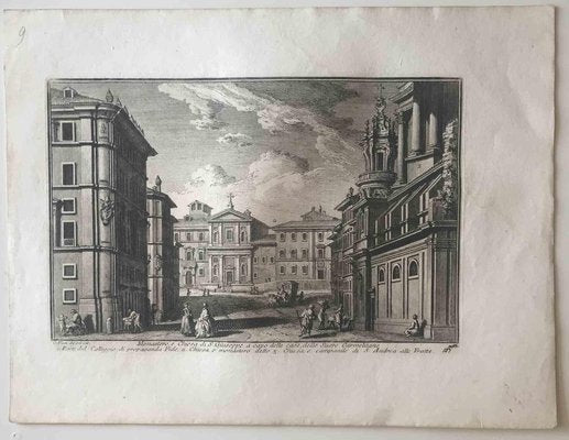 Giuseppe Vasi, Monastero e Chiesa di S.Giuseppe, Etching, 18th Century-ZCI-1788911