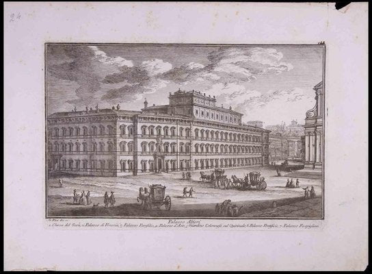 Giuseppe Vasi, Palazzo Altieri, Etching, Late 18th-Century-ZCI-1316559