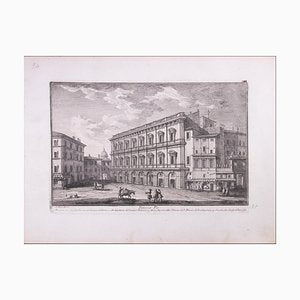 Giuseppe Vasi, Palazzo Pio, Etching, 18th Century-ZCI-1759218