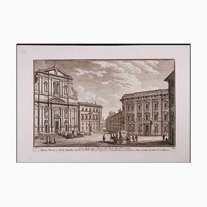 Giuseppe Vasi, Palazzo Rospigliosi, Etching, Late 18th Century-ZCI-1310325