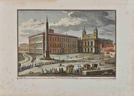 Giuseppe Vasi, Piazza Di San Giovanni in Laterano, Etching, 18th-Century-ZCI-1326662