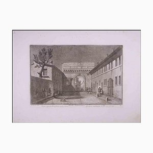 Giuseppe Vasi, Porta Settimiana, Etching, Late 18th Century-ZCI-1310246