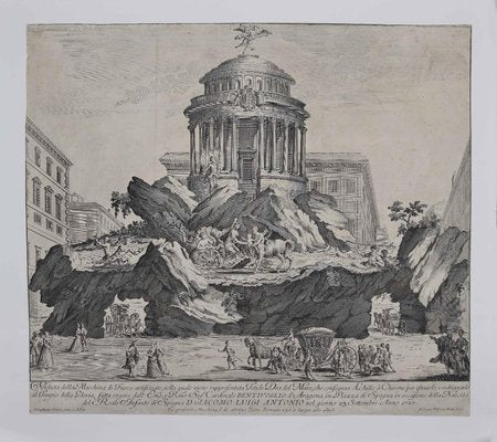 Giuseppe Vasi, The Temple of Glory, Original Etching, Mid-18th-Century-ZCI-931421