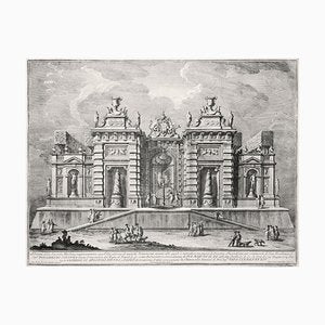 Giuseppe Vasi, Villa antica con scena di Giostra, Etching, 1774-ZCI-2025124