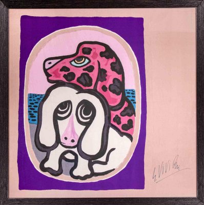 Giuseppe Viviani, Dogs, Screen Print, 1964-ZCI-1436991