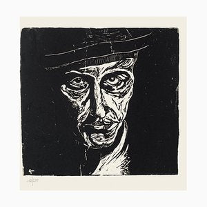 Giuseppe Viviani, Self Portrait, Woodcut, 1925-ZCI-2025123