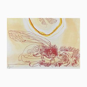 Giuseppe Zigaina, The Moth Wing, Original Lithograph, 1973-ZCI-1380106