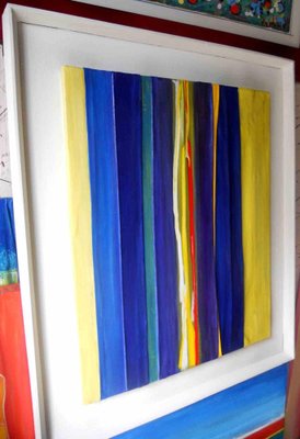 Giuseppe Zumbolo, Blue and Yellow Composition, Acrylic on Canvas, 2021-ZCI-1761874